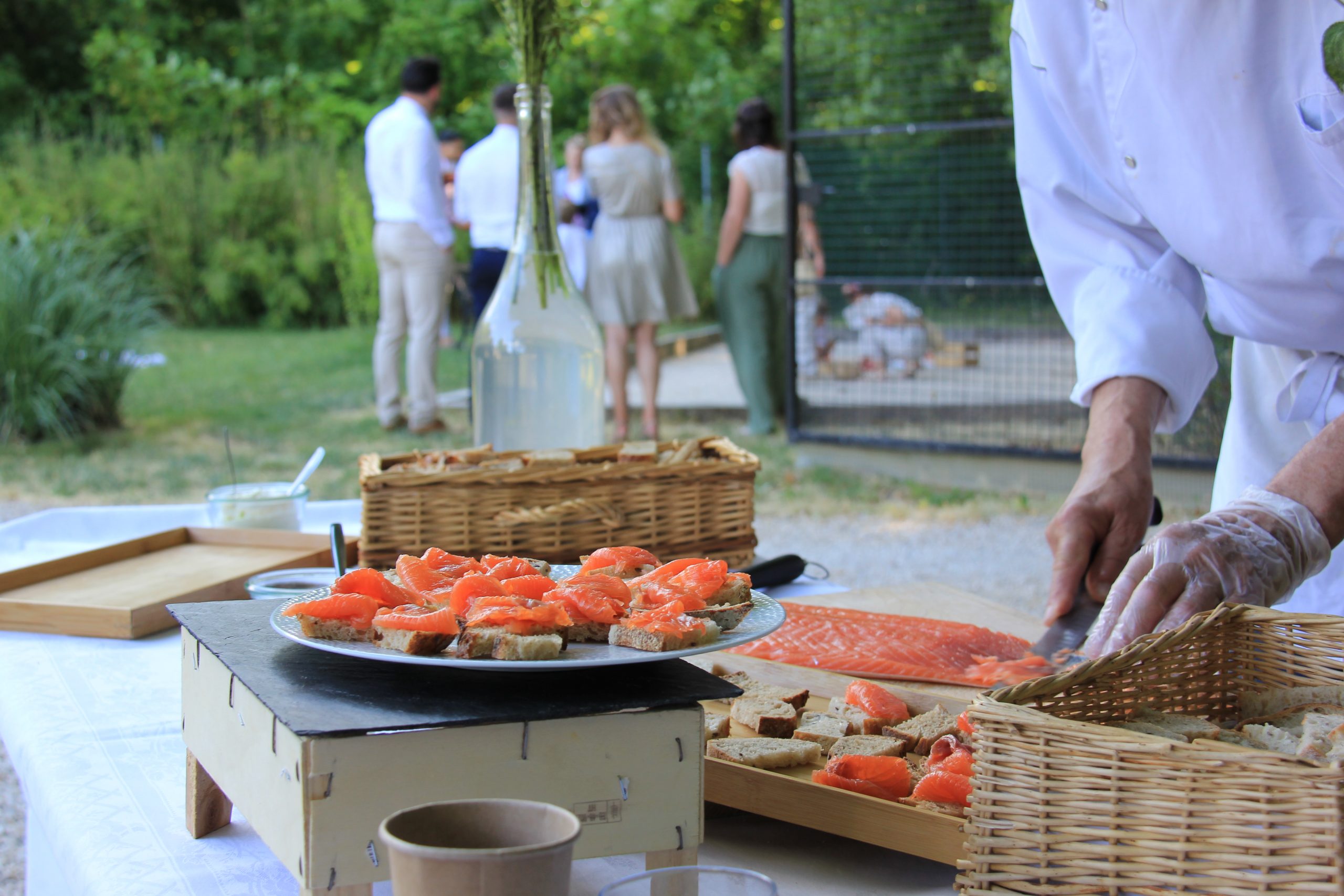 Animations culinaires Reims - Atelier culinaire découpe de Saumon Gravlax